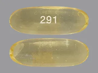 Pill 291 Clear Capsule/Oblong is Icosapent Ethyl
