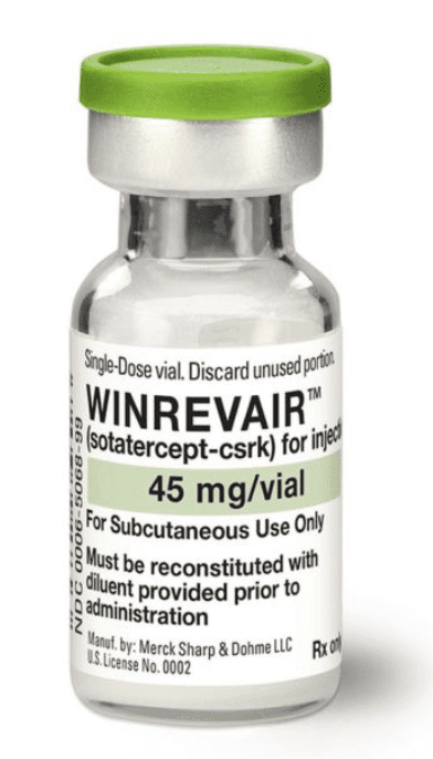 Winrevair 45 mg lyophilized powder for injection medicine