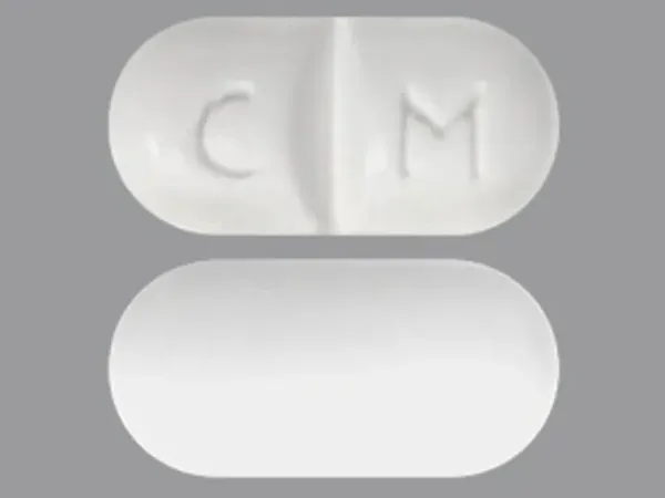 Pill C M White Capsule/Oblong is Carbamazepine