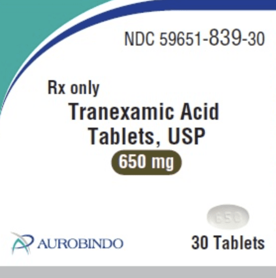 Tranexamic acid 650 mg TA 650