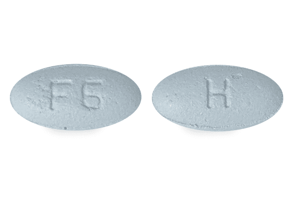 Pill H F6 Blue Oval is Fesoterodine Fumarate Extended-Release