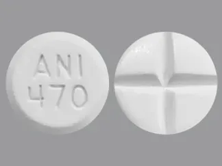 Pill ANI 470 White Round is Pyridostigmine Bromide
