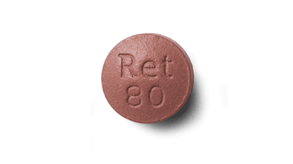 Pill Ret 80 6082 Purple Round is Retevmo