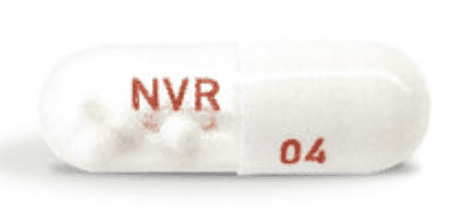 Pill NVR 04 White Capsule/Oblong is Entresto Sprinkle