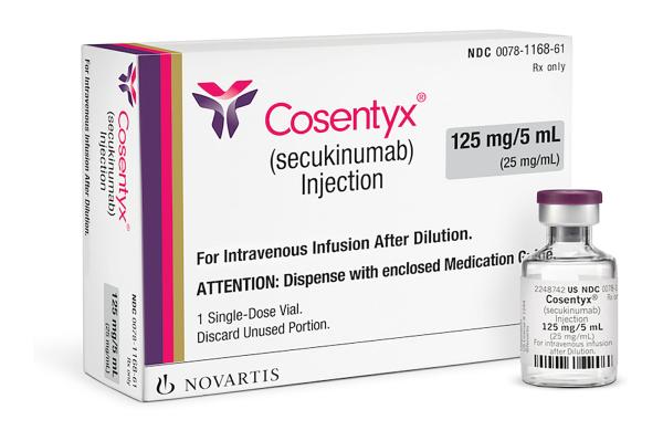 Cosentyx 125 mg/5 mL (25 mg/mL) injection for intravenous use medicine