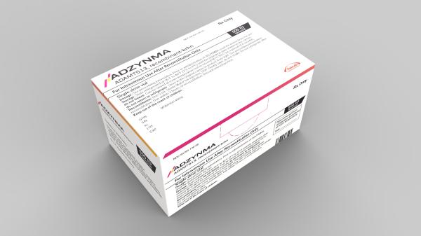 Pill medicine is Adzynma 500 IU lyophilized powder for injection