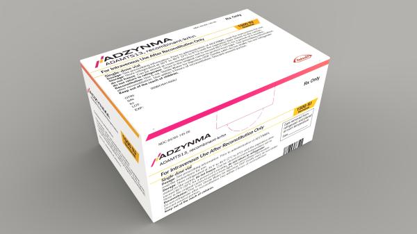 Adzynma (apadamtase alfa, recombinant) 1500 IU lyophilized powder for Injection