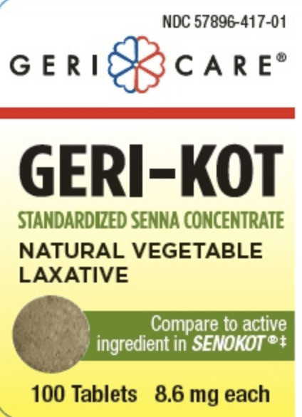 Pill 1122 is Geri-Kot sennosides 8.6 mg