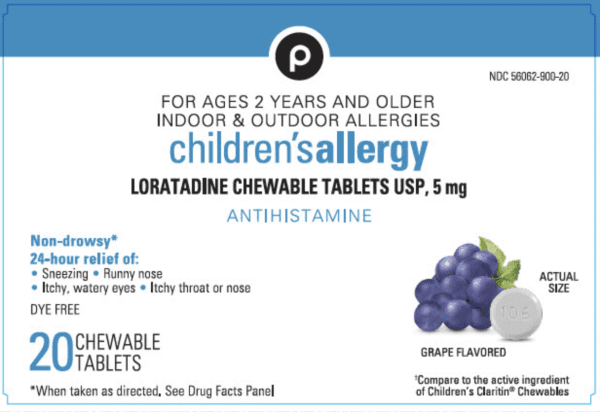 Loratadine (chewable) 5 mg 106