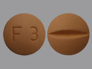 Pill F3 Beige Round is Fluvoxamine Maleate