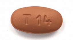Pill T14 Pink Oval is Lacosamide
