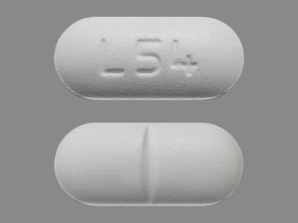 Pill L 54 White Capsule/Oblong is Ciprofloxacin Hydrochloride