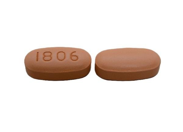 Pill 1806 Brown Oval is Zituvimet XR