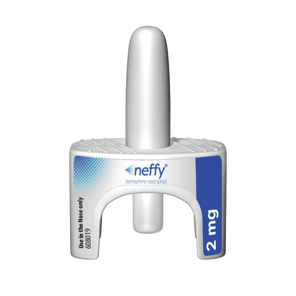Neffy (epinephrine) 2 mg/0.1 mL nasal spray