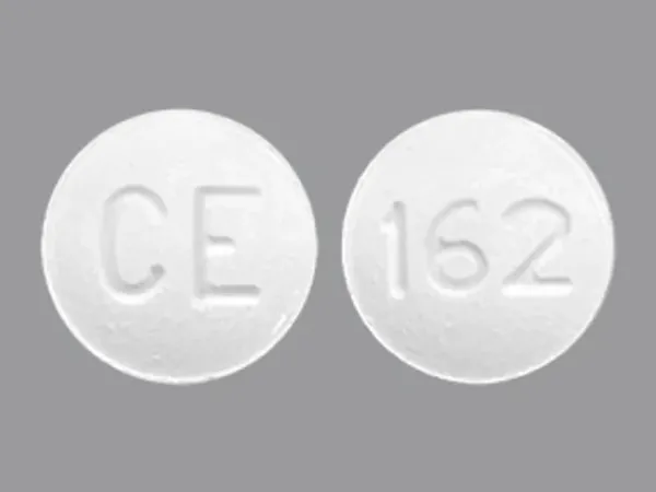 Pill CE 162 White Round is Rosuvastatin Calcium