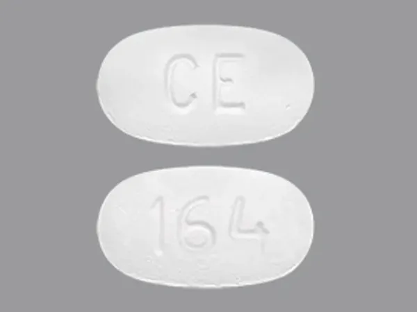 Pill CE 164 White Oval is Rosuvastatin Calcium