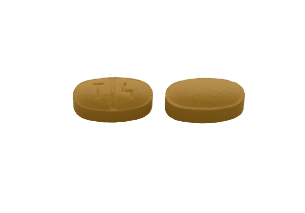 Pill T 4 Yellow Oval is Valsartan