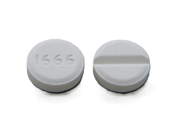 Pill 1666 White Round is Baclofen