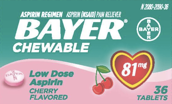 Pill BAYER BAYER Pink Round is Bayer Aspirin (Chewable)