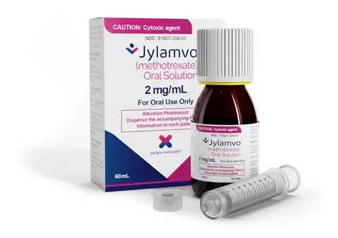 Pill medicine is Jylamvo 2 mg/mL oral solution