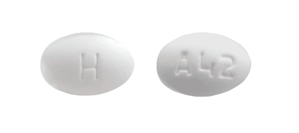 Pill H A42 White Oval is Avanafil