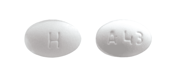 Pill H A43 White Oval is Avanafil