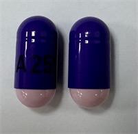 Pill A251 Pink & Purple Capsule/Oblong is Diltiazem Hydrochloride Extended-Release