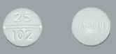 Pill JACOBUS 25 102 White Round is Dapsone