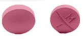 Pill M 1 Pink Round is Metoprolol Tartrate
