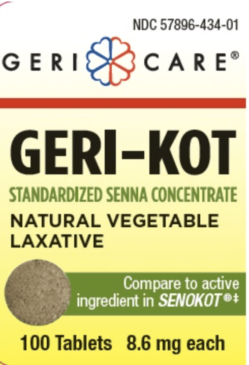 Pill GC 434 is Geri-Kot sennosides 8.6 mg