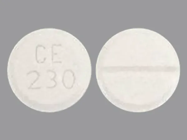 Pill CE 230 White Round is Lorazepam