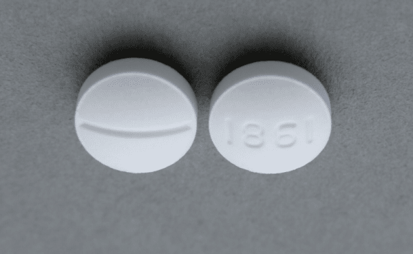 Pill 1861 White Round is Fludrocortisone Acetate