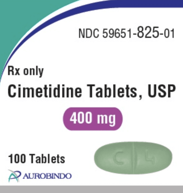 Pill C 4 Green Oval is Cimetidine