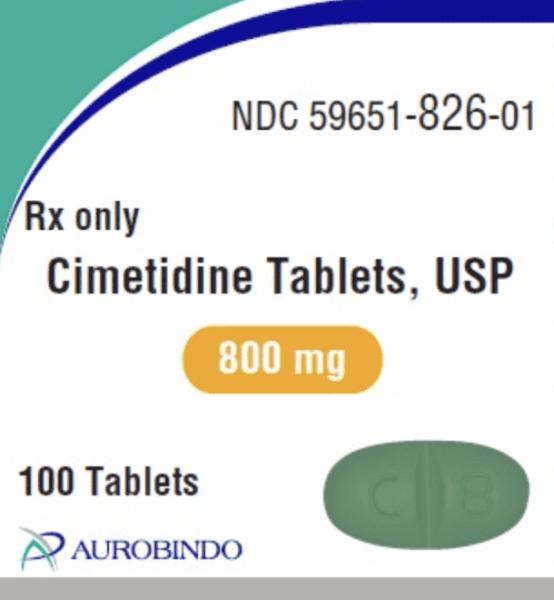 Pill C 8 Green Oval is Cimetidine