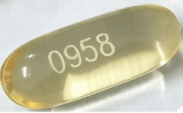 Pill 0958 Yellow Capsule/Oblong is Icosapent Ethyl