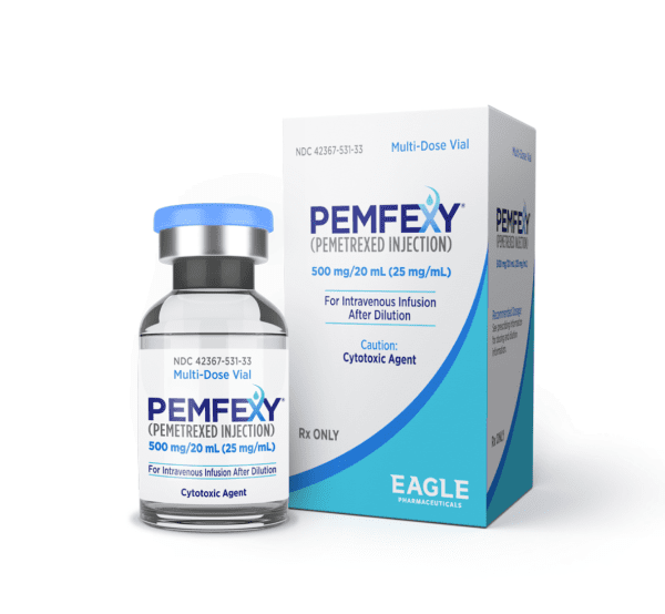 Pill medicine is Pemfexy 500 mg/20 mL (25 mg/mL) injection