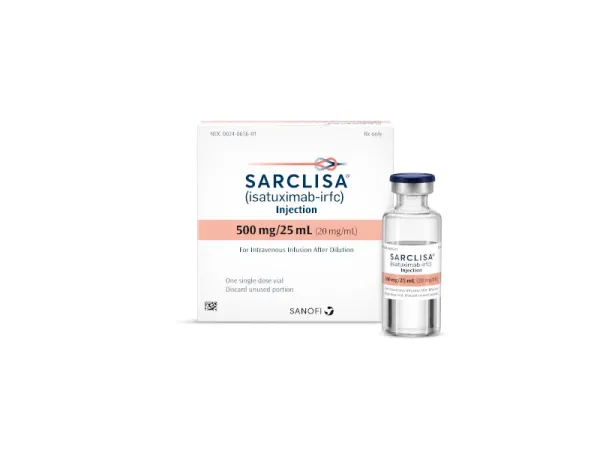 Sarclisa (isatuximab) 500 mg/25 mL (20 mg/mL) injection