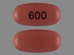 Pill 600 Red Oval is Oxcarbazepine Extended-Release