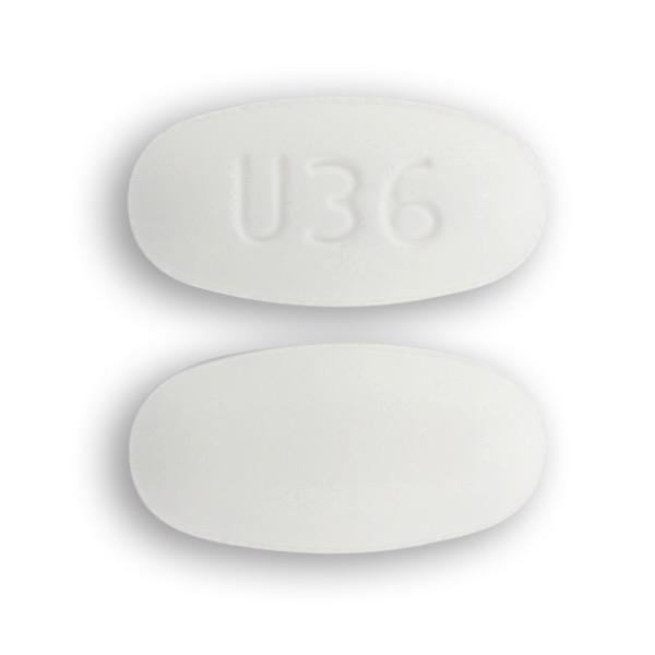 Pill U36 White Oval is Deflazacort