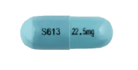 Pill S613 22.5mg Blue Capsule/Oblong is Temazepam