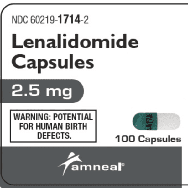 Pill AA17A Green & White Capsule/Oblong is Lenalidomide