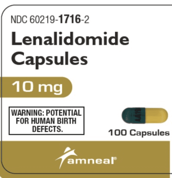 Pill AA19A Green & Yellow Capsule/Oblong is Lenalidomide