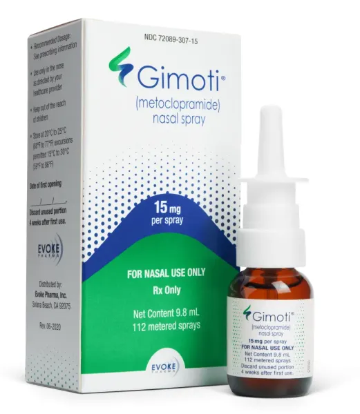 Pill medicine is Gimoti 15 mg per spray