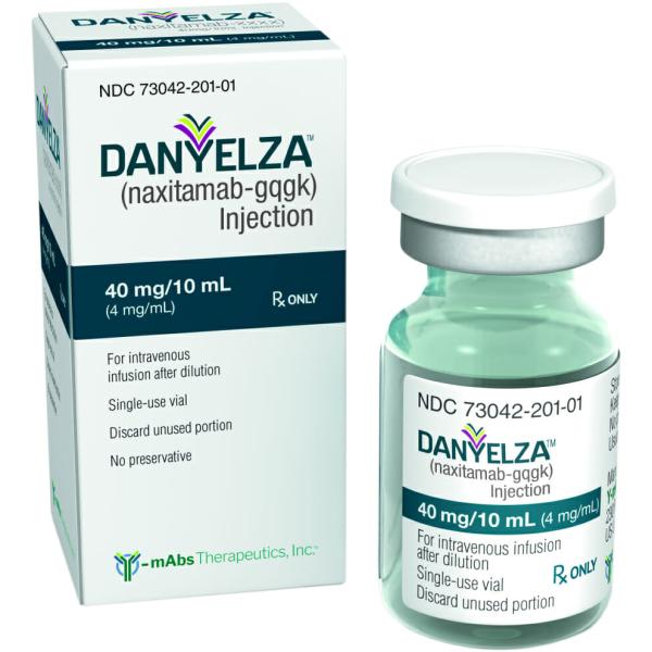Pill medicine is Danyelza 40mg/10 mL (4 mg/mL) injection