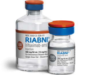 Pill medicine is Riabni multiple strengths