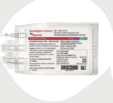 Pill medicine is Abecma cell suspension for intravenous infusion