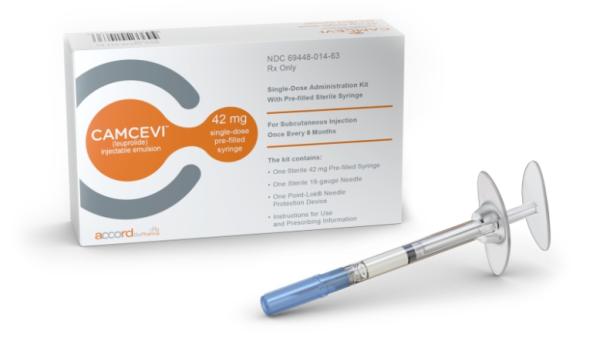 Pill medicine is Camcevi 42 mg pre-filled syringe
