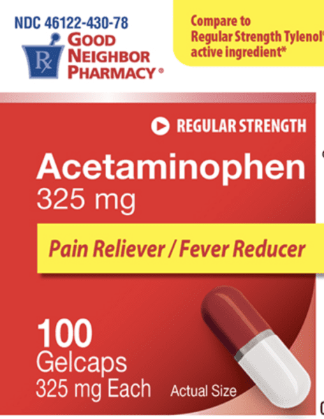 Acetaminophen 325 mg LB