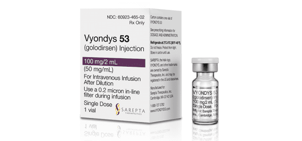 Pill medicine is Vyondys 53 100 mg/2 mL (50 mg/mL) injection