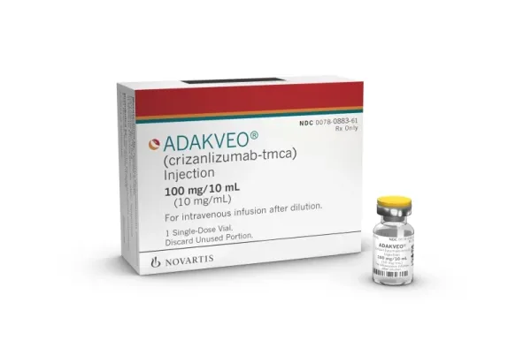 Pill medicine is Adakveo 100 mg/10 mL (10 mg/mL) injection
